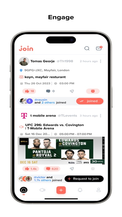 join -social, activity, events screenshot 1