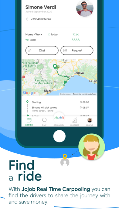 Jojob Real Time Carpooling screenshot 4