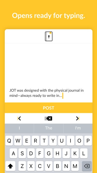 JOT (Just Open & Type) - A new kind of journal screenshot 4