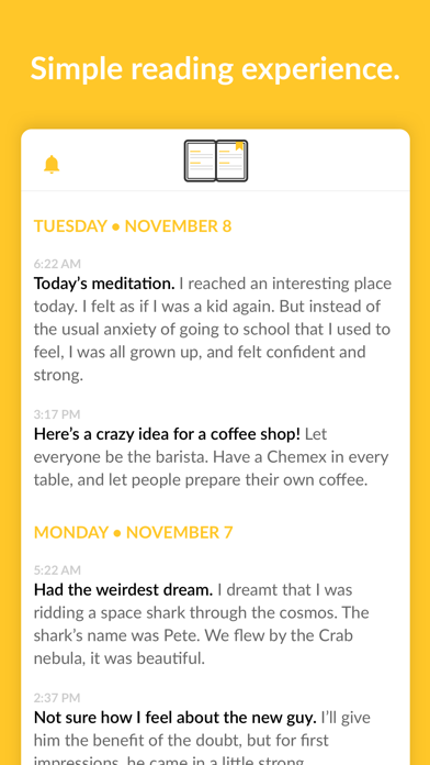 JOT (Just Open & Type) - A new kind of journal screenshot 2