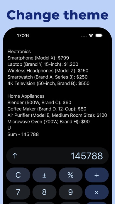 Jotter = note + calc screenshot 1