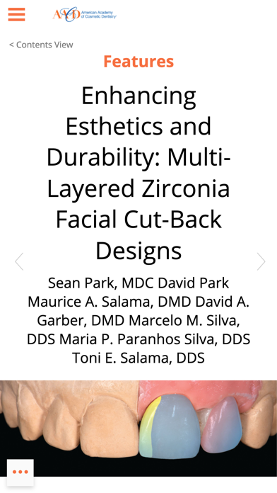 Journal of Cosmetic Dentistry screenshot 1