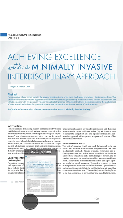 Journal of Cosmetic Dentistry screenshot 3