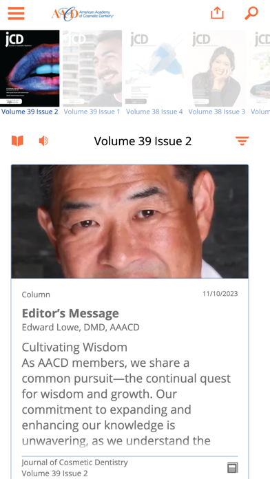 Journal of Cosmetic Dentistry screenshot 2