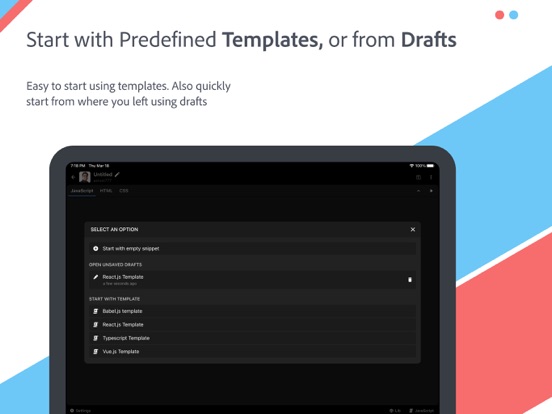 JSitor - JS, HTML & CSS Editor screenshot 7