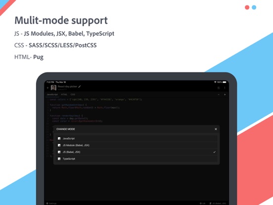 JSitor - JS, HTML & CSS Editor screenshot 3