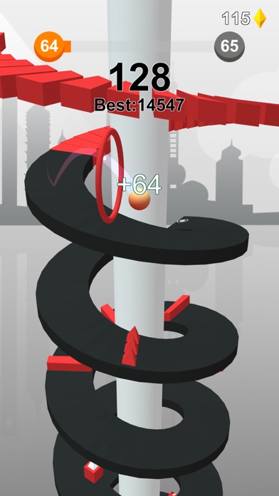 Jump Ball-Bounce On Tower Tile screenshot 1