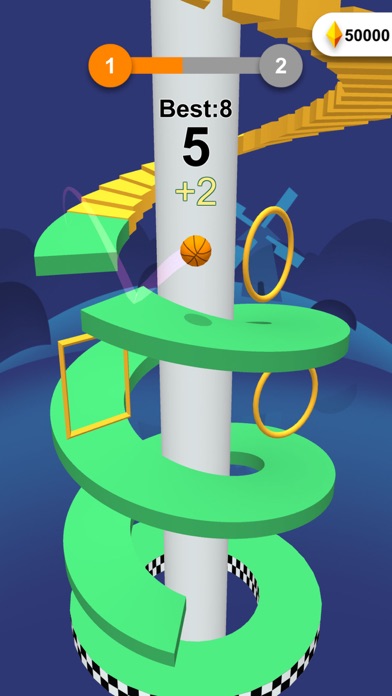 Jump Ball-Bounce On Tower Tile screenshot 3