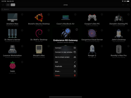 Jump Desktop (RDP, VNC, Fluid) screenshot 9