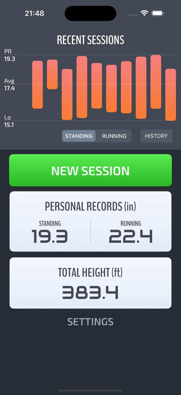 Jumpster: Vertical Jump App screenshot 5