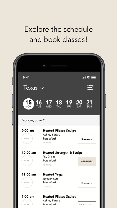 Jungle Studio Fitness App screenshot 2