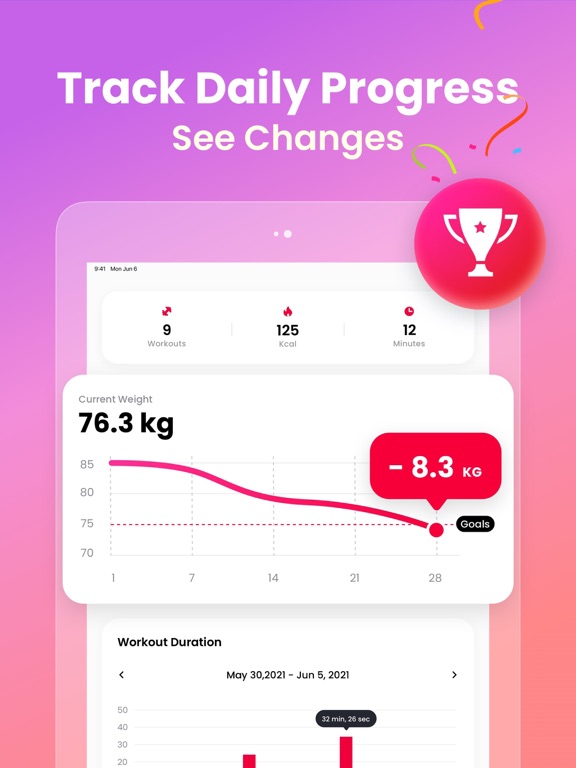 JustFit: Lazy Workout & Fit screenshot 1