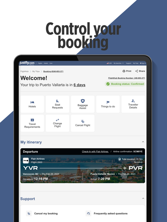 JustFly: Cheap Flights screenshot 1