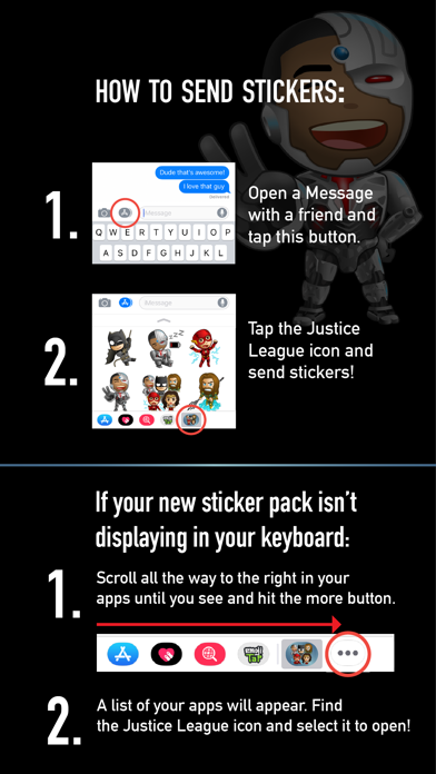 Justice League - Stickers screenshot 1