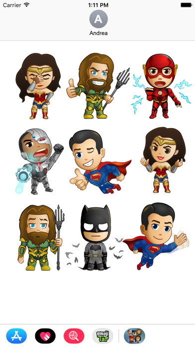 Justice League - Stickers screenshot 2