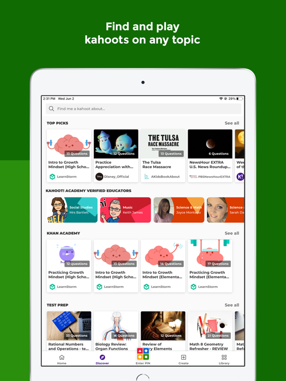 Kahoot! Play & Create Quizzes screenshot 1