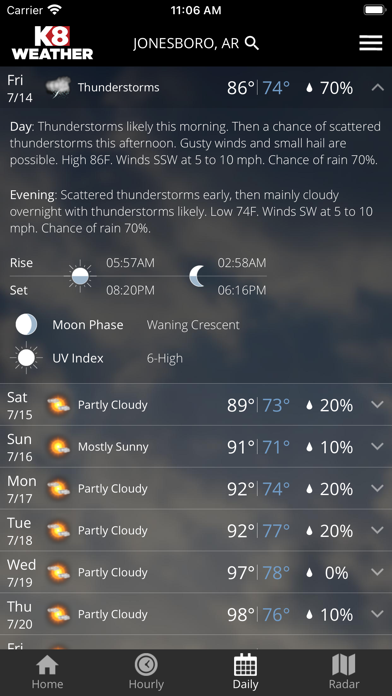 KAIT Region 8 Weather screenshot 2