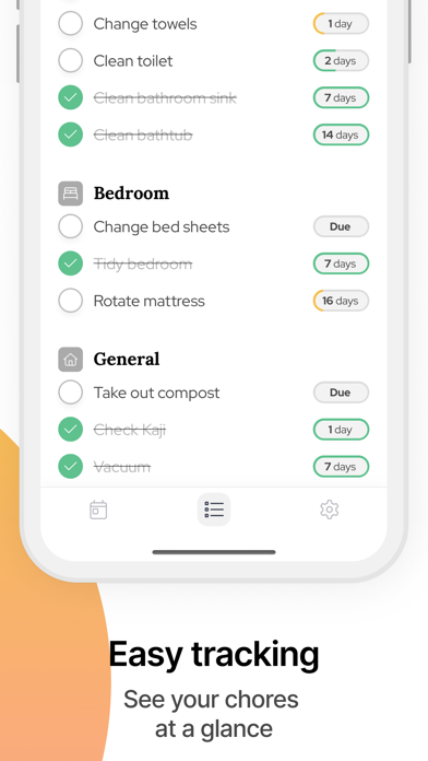 Kaji: Cleaning schedule screenshot 2