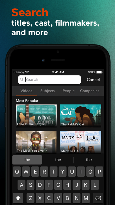 Kanopy screenshot 1