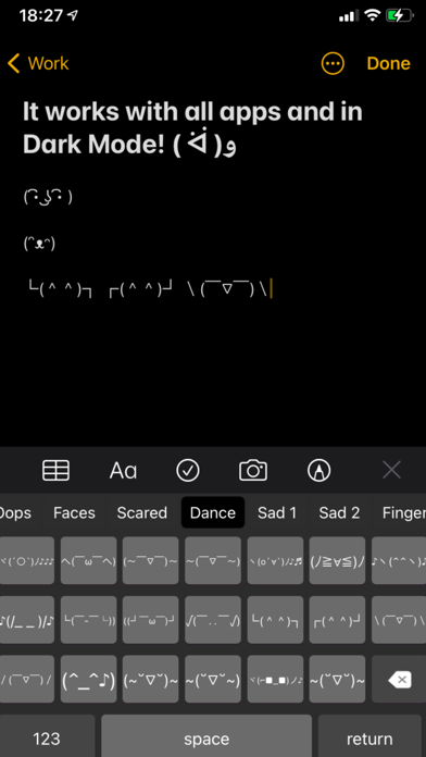 Kaomoji+ screenshot 1
