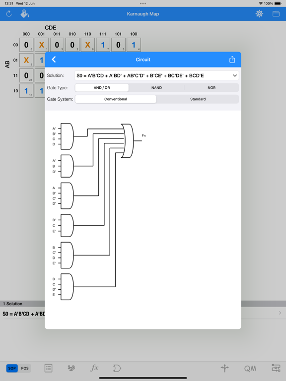 Karnaugh & Boolean Minimizer screenshot 4