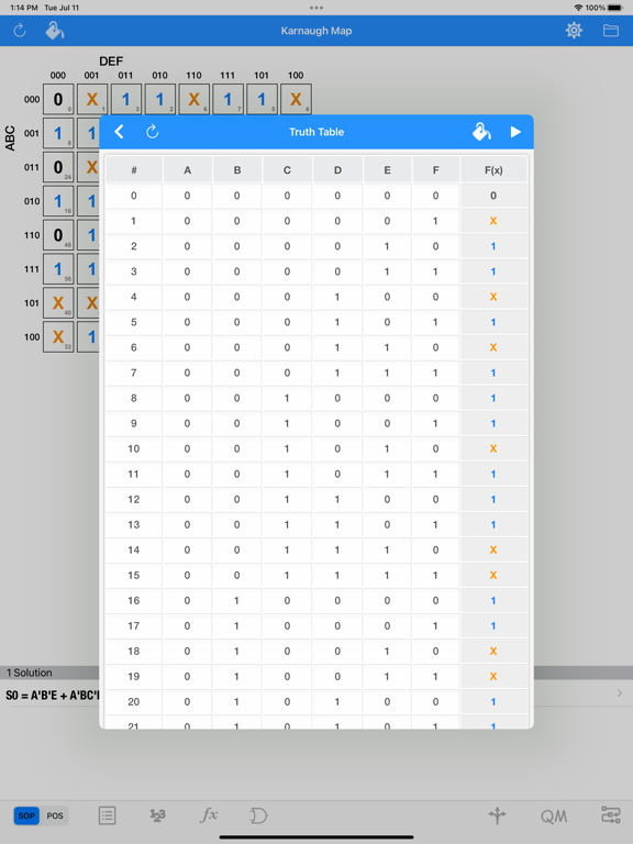 Karnaugh & Boolean Minimizer screenshot 8