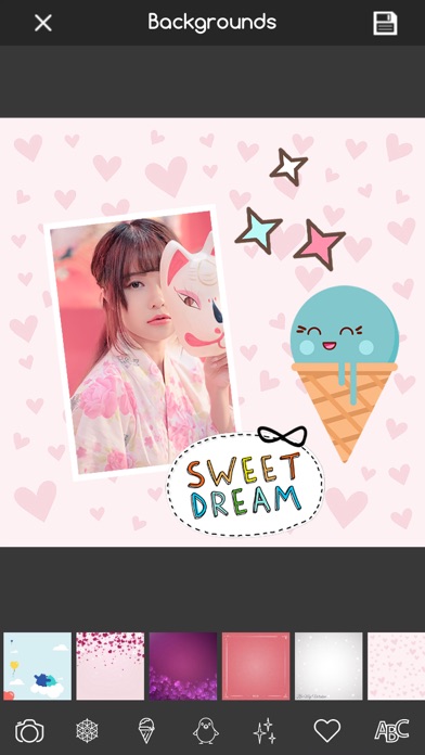 Kawaii Photo Editor Stickers screenshot 1