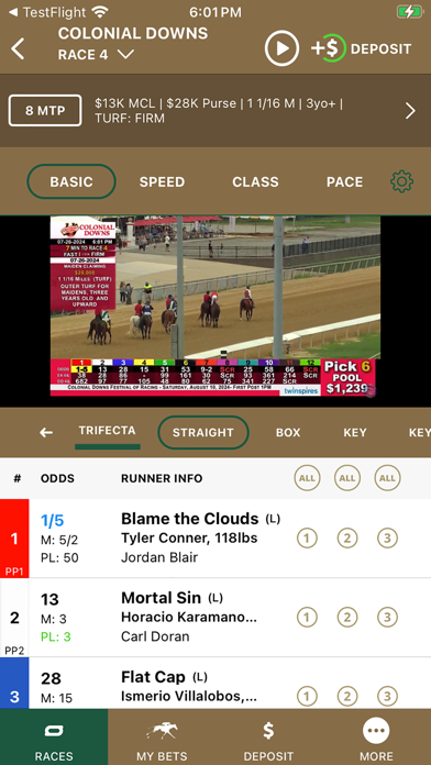 Keeneland Select Wagering screenshot 3