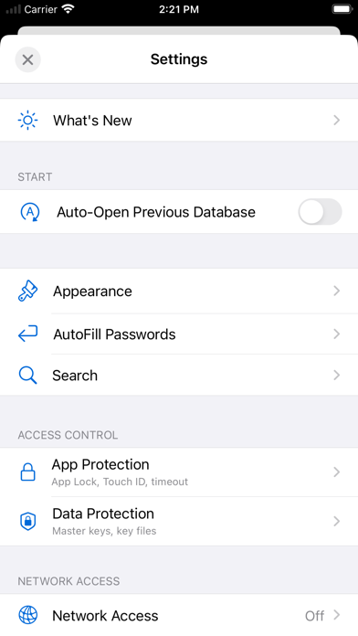 KeePassium (KeePass passwords) screenshot 1