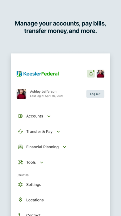 Keesler Federal Mobile Banking screenshot 1