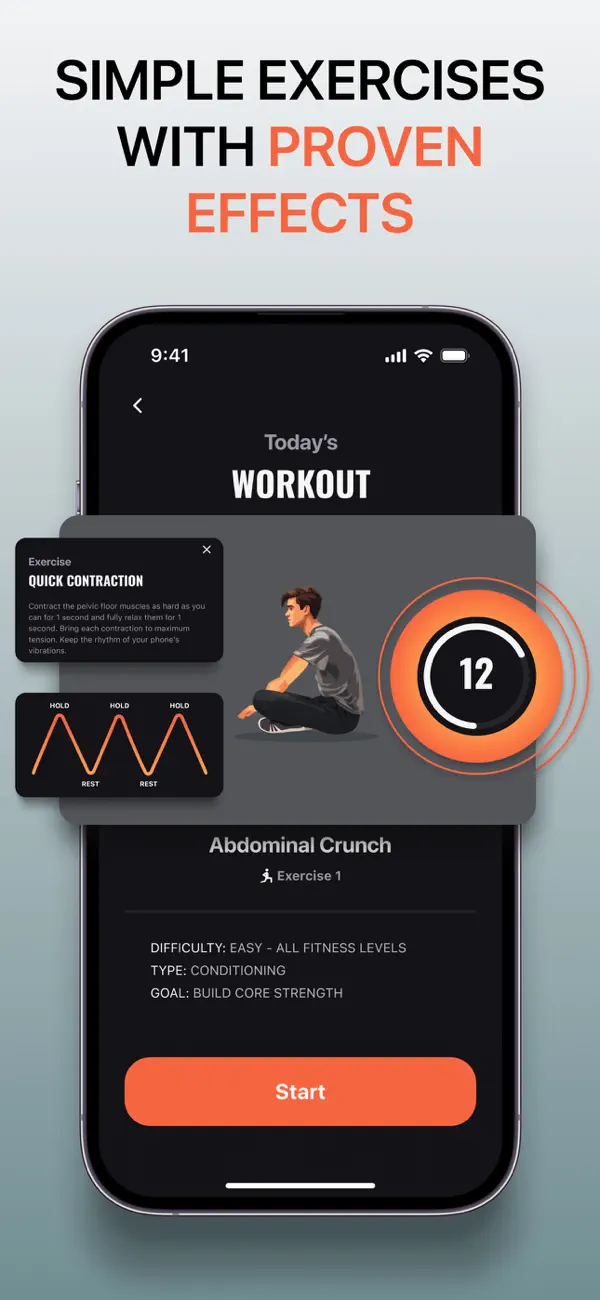 Kegel Workout: Men's Exercises screenshot 1