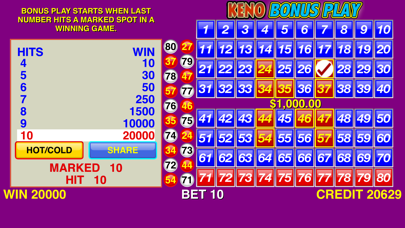 Keno Bonus Play screenshot 4