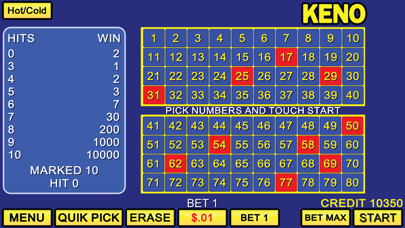 Keno Casino Games screenshot 2