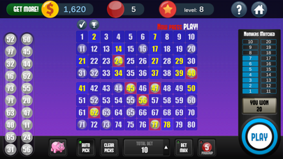 Keno - Classic Keno Game screenshot 2