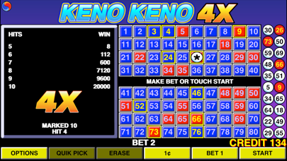Keno Keno 4X screenshot 4