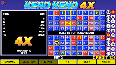 Keno Keno 4X screenshot 3