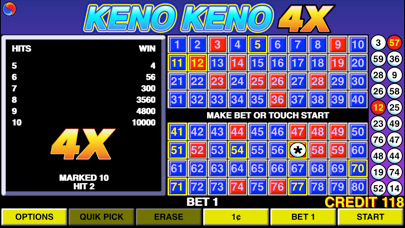 Keno Keno 4X screenshot 2