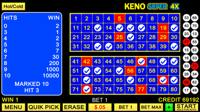 Keno Super 4X screenshot 2
