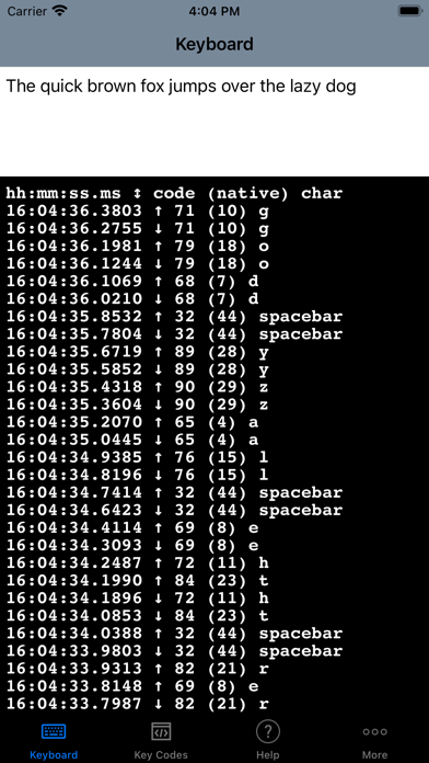 Keyboard Debugger screenshot 2