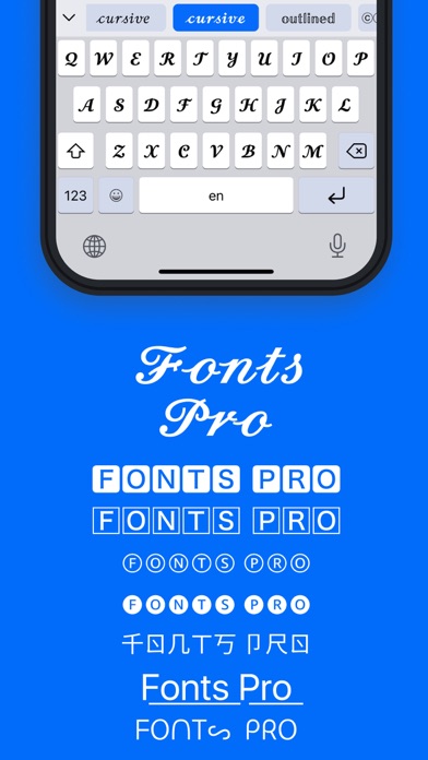Keyboard Fonts Pro: Aa screenshot 4