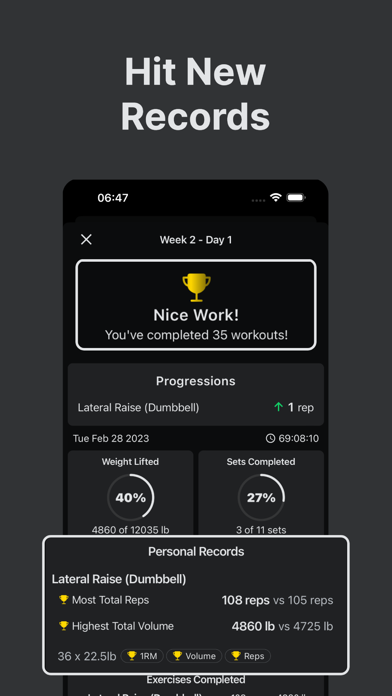 KeyLifts - 531 Workout Log screenshot 2