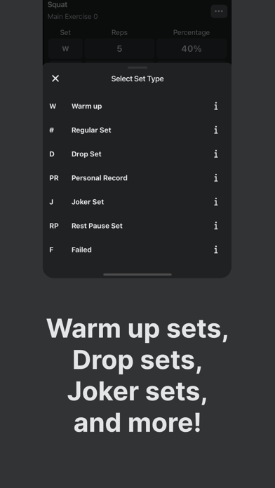 KeyLifts - 531 Workout Log screenshot 1