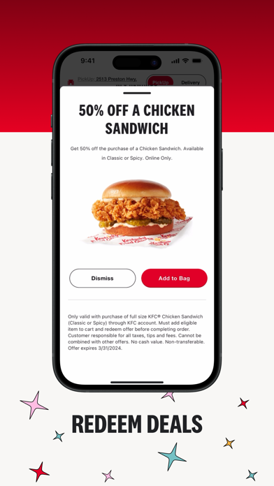 KFC US - Ordering App screenshot 1