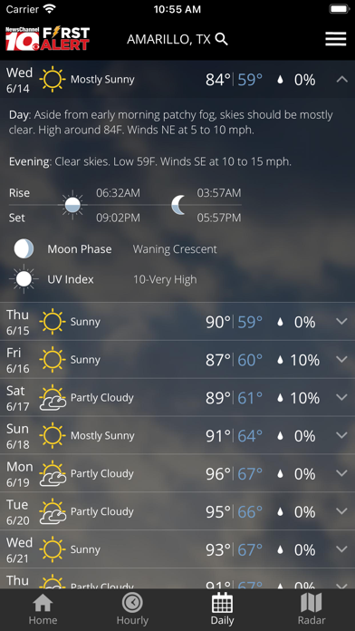 KFDA - NewsChannel 10 Weather screenshot 1