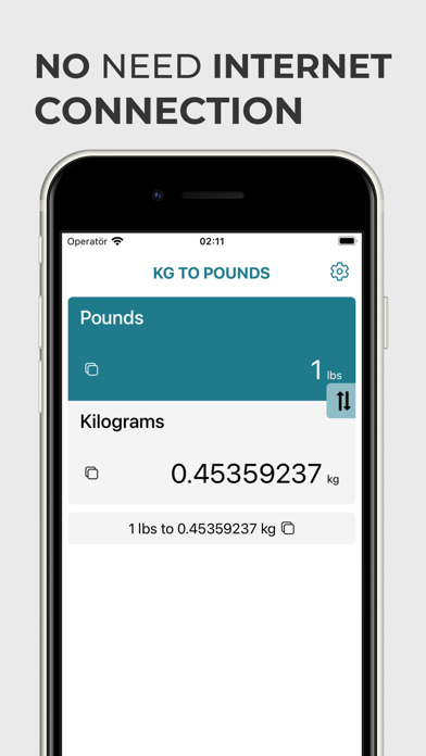 Kg to Pounds Converter kg lbs screenshot 3