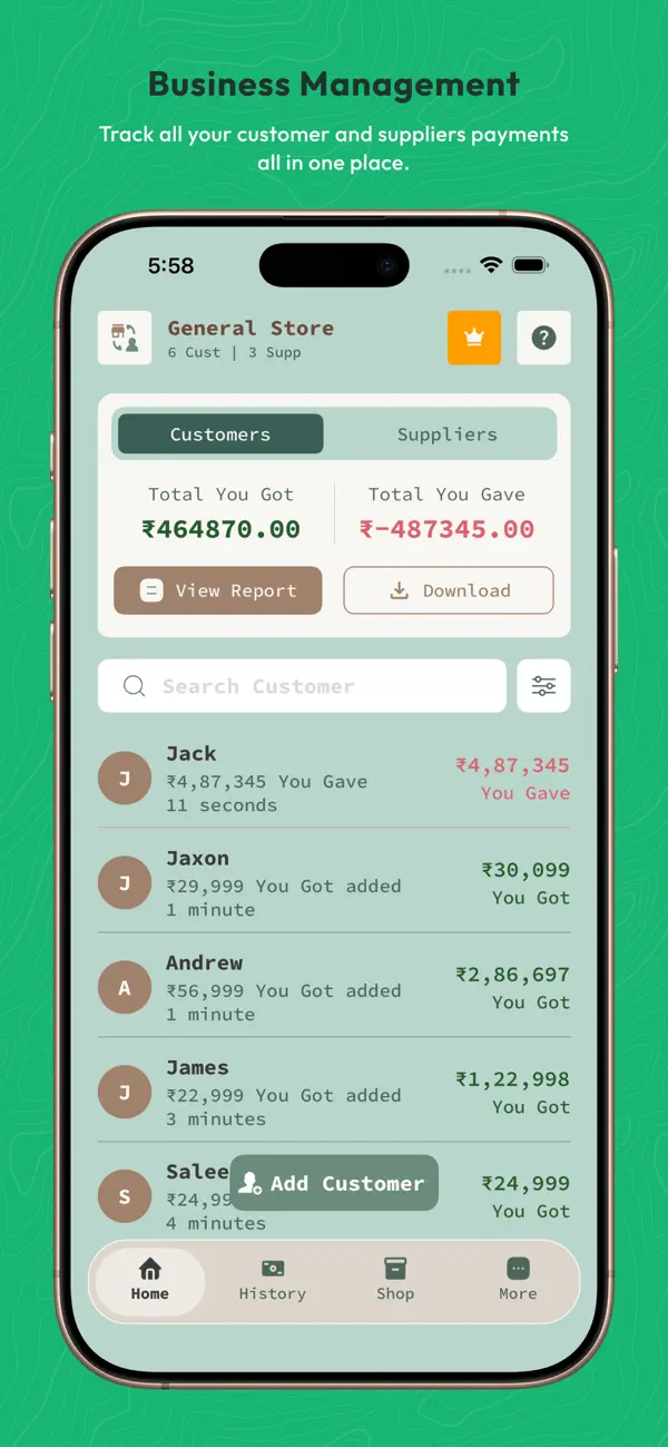 Khata Tracker Business Ledger screenshot 5