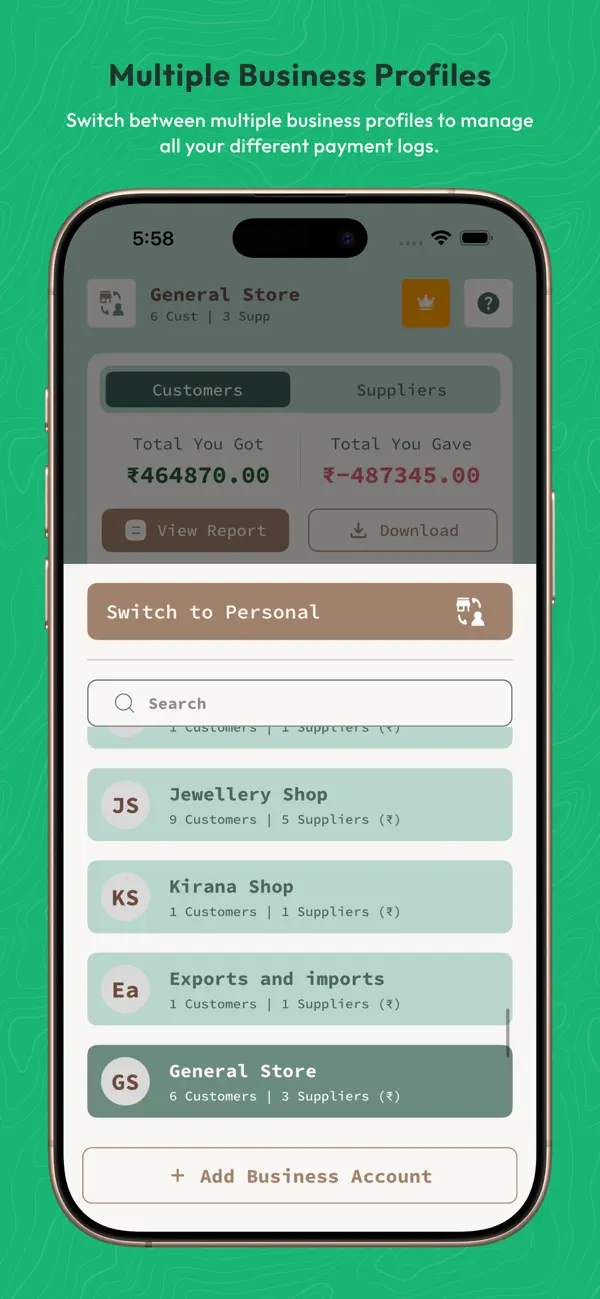 Khata Tracker Business Ledger screenshot 3
