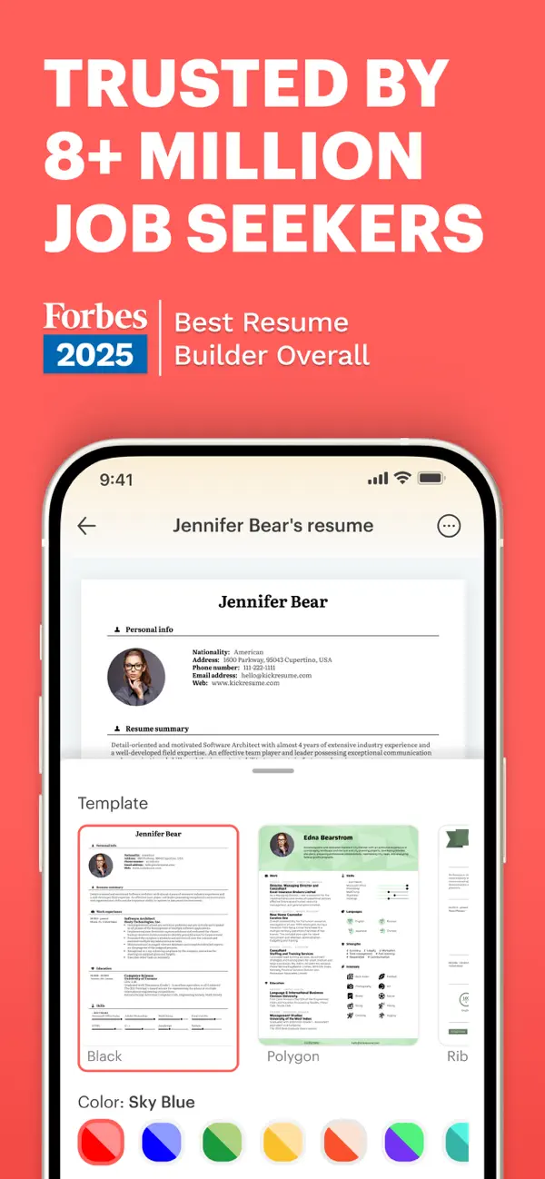 Kickresume: AI Resume Builder screenshot 6