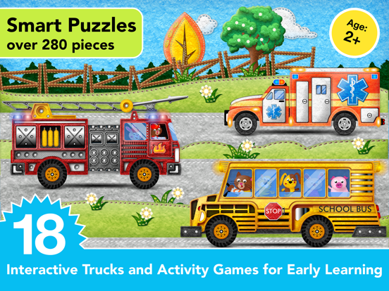 Kids Vehicles Fire Truck games screenshot 9