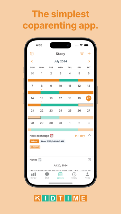 Kidtime Coparent Calendar Chat screenshot 6